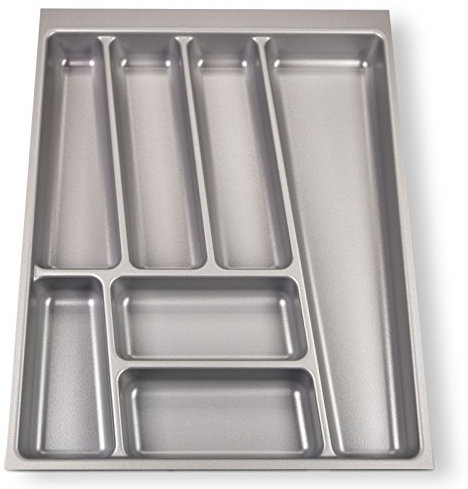 ORGA-BOX II Besteckeinsatz für Nobilia 45er Schublade bis 07/2012 (462 x 355 mm BITTE MESSEN SIE IHR SCHUBLADENINNENMAß!) silbergrau