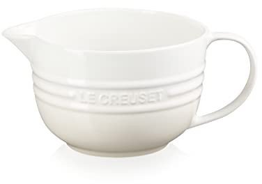 Le Creuset Bol de mezclas de cerámica de gres, 2 litros, Meringue, 70106207160002