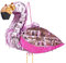 TOYANDONA Pink Flamingo Pinata, 42x39cm Aluminum Foil Carnival Pinata for Birthday, Summer, Luau, and Pool Party Supplies