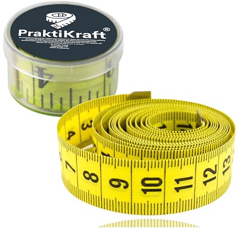 Massband 150 cm - 2 in 1 - cm + INCH Schneidermaßband - Maßband in Aufbewahrungsbox zum skalieren & messen
