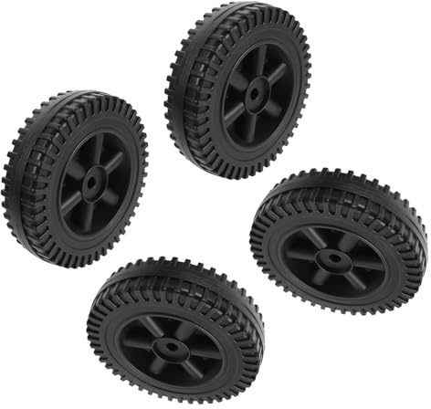 SOIMISS 4pcs Blow Molded Grill Wheels Replacement Parts Swivel Casters for Bbq Grills Easy Installation Versatile Terrain Adaptability for Backyard Barbecue and Camping
