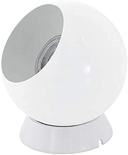 EGLO LED Tischlampe Petto 1, magnetische Tischleuchte, Wandlampe aus Metall, Wohnzimmerlampe in Weiß, Lampe mit Schalter, inkl. GU10 Leuchtmittel, warmweiß