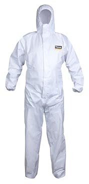 keep Type 5/6, 63 gr, Disposable Waterproof Overalls for Men, Women | Chemical Protection Coveralls Hazmat Suit | Industrial Safety Overalls Mens Workwear (3XL, 1)