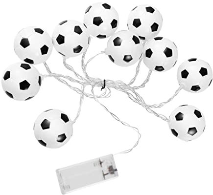 Anneome 3stücke Fußball Lichterkette Dekorative String Lights Für Innen Außen Warmweißes Licht Für Partys Garten Schlafzimmer Mehr Batteriefrei