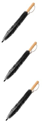 Ciieeo 3pcs Fireplace Accessory Brush Chimney Sweep Brush Set Duct Easy to Use Secure Slip Handle for Comfortable Grip