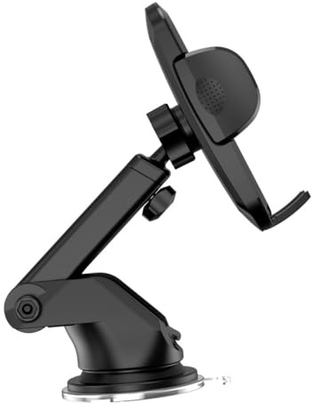 DECORNIJIA Soporte Móvil Coche con Ventosa Soporte Giratorio para Teléfono y Tablet Accesorios Prácticos para Vehículo Compatible con Consola Central y Parabrisas