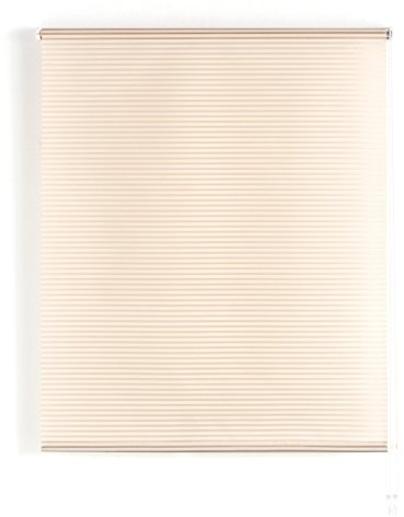 Blindecor Iris Estor Enrollable Translucido Rayado, Tela, Marfil, 120 x 180 cm