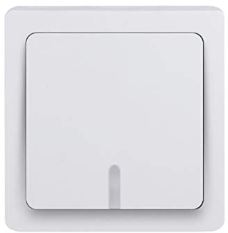 Blok Interrupteur va-et-vient - Prises électriques standard et extra plate murales - Interrupteur sans fil - Gamme Blok - Va-et-vient lumineux saillie blanche