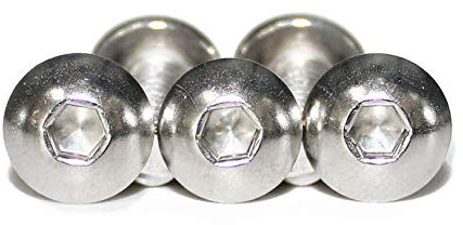 25 Stück Edelstahl A2-70 Linsenschrauben mit Innensechskant ISO 7380-1 M8X12