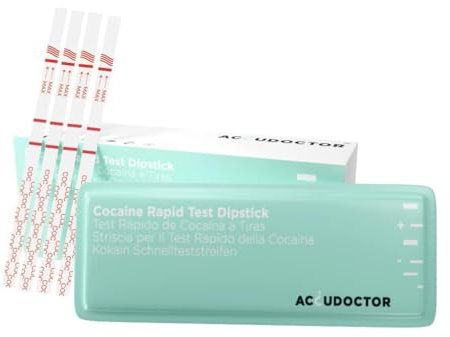 10 Accudoctor Test de drogas de Cocaína a Tiras en Orina Prueba de drogas rápida Detección reactivas de Orina detectar consumo control detector antidrogas drogotest tests rapido coca drugs drogotest