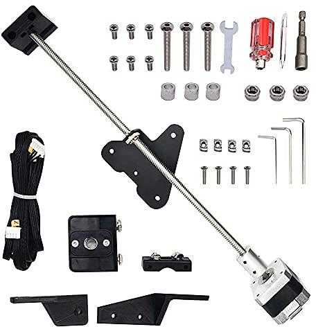 OVNSHVN Für 3 Z Achsen Upgrade Kit mit Gewinde Spindel Schritt Motor, 3D Drucker zubehör Teile für 3