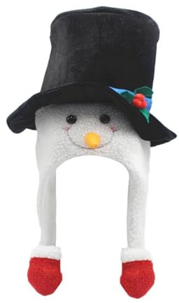 Schneemann-Zylinder, Partyhut, Kopfschmuck, Weihnachts-Zylinderhut für Bühnenauftritte, Festivals