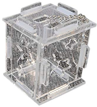 Papageienspielzeug Feeder Hängende Futterkette, Vogel-Snack, Fütterung, Intelligenz, Kauspielzeug, Vogelfutterbox, Außen, Eichhörnchen resistent