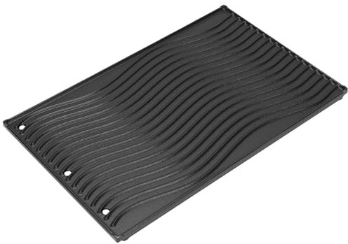 GFTIME 45 x 29,2 cm, piastra in ghisa di alta qualità per Napoleon Rogue 425 525 625, Freestyle, piastra in ghisa per rösle videro G3-s, piastre per barbecue Enders Uniq 3 ik Cruster, per Weber Spirit