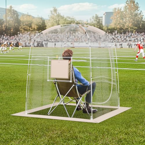 VEVOR Tenda sportiva per 1 persona, resistente alle intemperie, per esterni, con visione chiara, copertura climatizzata per calcio, calcio, calcio, softball e altri eventi sportivi, sfilate