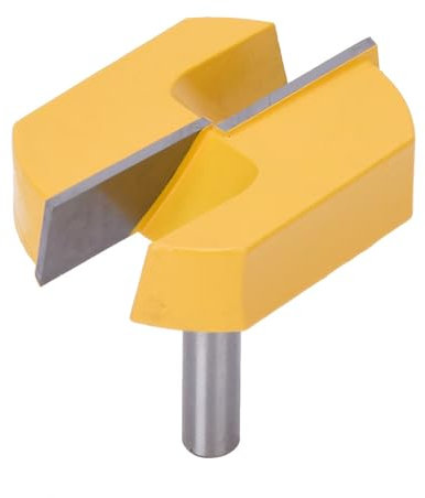 Haosie Fraise Defonceuse 8mm, Fraise à Rainurer, Fraise à Surfacer, T-Track Routeur à Rainure, pour Fraise à Plancher, Raboter Outil de Travail du Bois