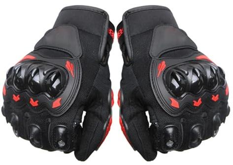 Guantes de motociclismo – Guantes deportivos de dedo completo para motocicleta, con carcasa dura, guantes de protección para deportes al aire libre, guantes de carreras para ciclismo