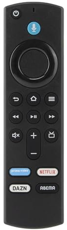 Télécommande à Commande vocale for Amazon Alexa Fire TV Stick 3r Gen Fire TV Cube Fire TV Stick Lite 4K Smart Home Controller(ABEMA)
