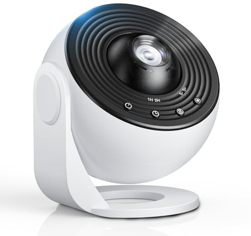 CAKLIK Sternenhimmel Projektor mit 13 Stück Filmscheiben, Geräuscharmer LED-Planetarium Galaxy Projektor, Timer & 360° Rotierenden, Sternenprojektor für Schlafzimmer, Partys und Feiertage