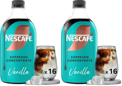 NESCAFÉ® Espresso Concentrate Vanille - Café glacé à diluer 500mL - 16 tasses (Lot de 2)