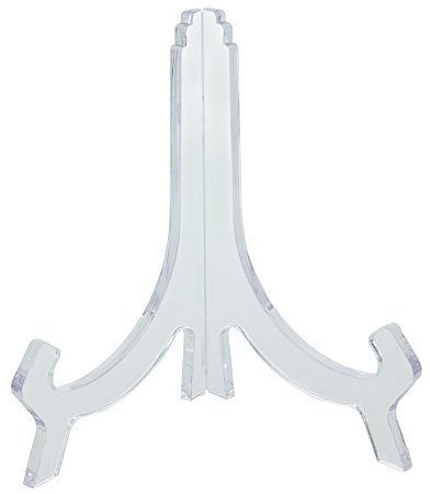 Metaltex 299110 Porte-assiette Transparent pour assiettes de diamètre 9 à 18 cm