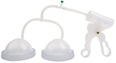 Fröhle BP005 Brustpumpe Duo Cup A mit Scherengriffvakuumpumpe für größere Brüste