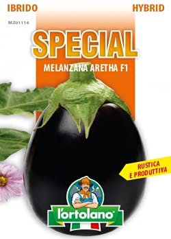 Sementi SPECIAL di qualità Ibride e Selezioni Speciali per l'orto Hobbystico in bustina termosaldata (Melanzana Aretha)