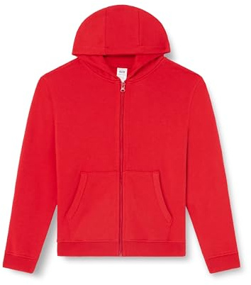 Mukua Byron Kids, Sudadera niños con cremallera y capucha, color Red, Talla 7/8