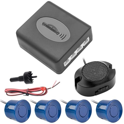 Assist Sensori Parcheggio 22mm 4PCS Sensori Kit sensore di parcheggio per auto Radar di retromarcia Indicatore di sonoro Indicatore sonda DC 12V Universale