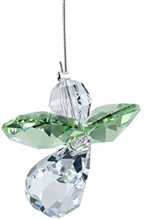 Wild Things - Pendentif en cristal Swarovski - Pierre de naissance - Motif : Ange, Cristal, AUGUST - PERIDOT