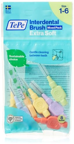 TePe Interdentalbürsten X-soft gemischt, 8 Stück