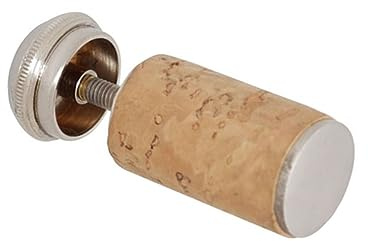 Toyvian Flötenkopfstopper aus Messing mit Holzkorken Flötenkopfstück für Flötenmundstück Flötenzubehör für Klangverbesserung und Tonhöhenkontrolle