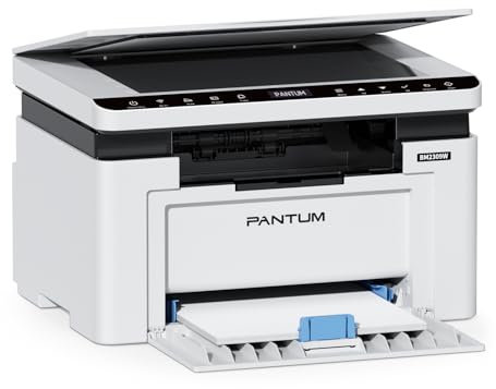 PANTUM BM2309W Impresora láser multifunción WI-FI A4, Blanco y Negro dúplex Manual, 20 ppm, Bluetooth, USB 2.0, impresión, Copia y escaneado para pequeñas oficinas domésticas