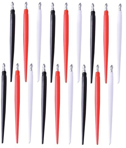 DIKACA 18 Stk Scratch-Stift kratzbilder kreativset wdesigns scheuerlappen rakel Stiftspitzen zeichnen Kunstsets für Erwachsene Kratzen Schmierpapier Malstift Werkzeug Schaberbürste Metall