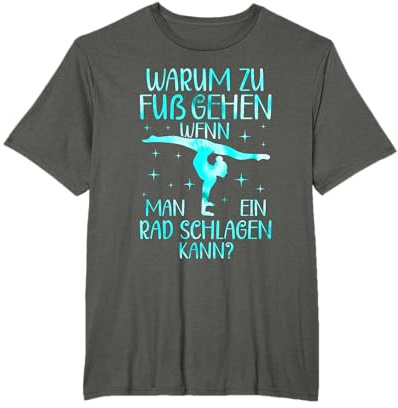 Kunstturnen Gymnastik Turnen Turnerin Mädchen T-Shirt