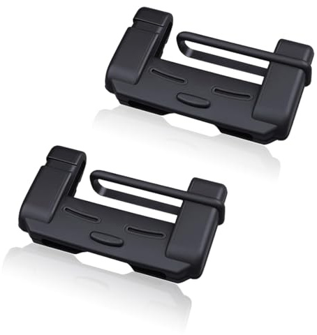 MIRKUZI Almohadillas para cinturón Paquete de 2 fundas para hebilla de cinturón de seguridad de coche, silicona antiarañazos, piezas interiores universales para coche (negro)