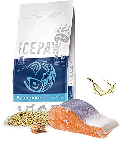 ICEPAW Aztec Pure I 2 kg I Trockenfutter für Hunde I Lachs, Krill, Amaranth I hypoallergen