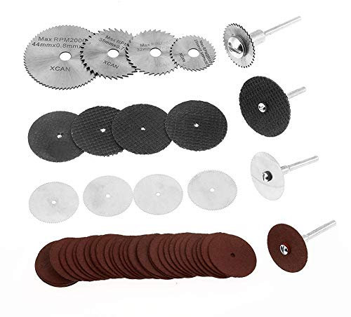 Herramienta rotativa, 55pcs/set HSS Cutting Dsic Herramientas rotativas, accesorios de molienda, kit de herramientas abrasivas, para esmerilar, pulir, curvar y grabar madera