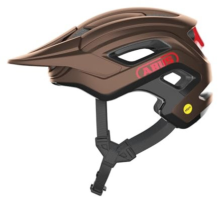 ABUS MTB-Helm Cliffhanger MIPS - Fahrradhelm für anspruchsvolle Trails - mit MIPS Aufprallschutz & großen Lüftungsöffnungen - für Damen und Herren - Kupfer/Rot, Größe M