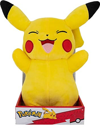 Pokémon PKW2702-30cm Plüsch - Pikachu, offizielles Plüsch