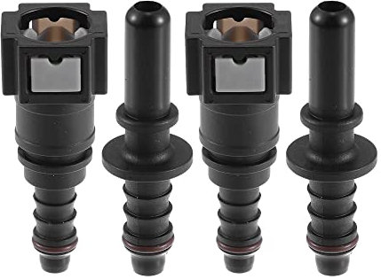 A ABSOPRO 7.89mm à 8mm Droit Voiture Carburant Tuyau Rapide Libération Connecteur 2 Ensemble