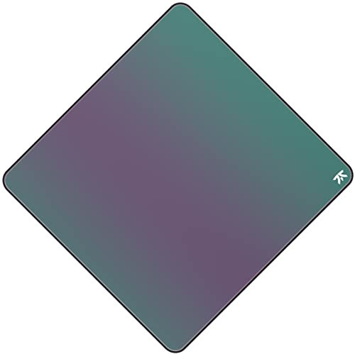 Fnatic Jet XL Pro Gaming Mauspad für Esports | Geschwindigkeitswasserdichte Oberfläche | Genähte Kanten und rutschfeste Gummiunterseite | Größe Extra Large | Holografisches Laminat | 465 x 465 x 3mm