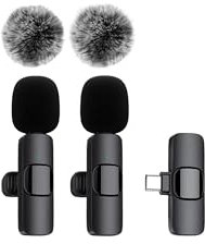 SAVAZ® Micrófono Inalámbrico de Solapa – USB-C o Lightning – 1 o 2 Micrófonos – Plug & Play para iPhone, Android, Youtube, TikTok y Entrevistas