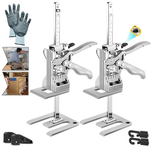 2 Stück Arbeitssparender Armheber,Möbelheber,Türheber,440LB Schwere Möbelheberwerkzeug, Hebemaschine Mit 2Geschwindigkeitsmodus Kann Bis Zu 12,4 Zoll Heben,Für Hebevon öbeln,Hebezeuge, Kabor Hebebühne