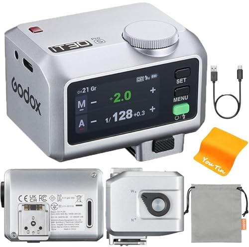 GODOX iT30Pro-S Kamera Blitz für Sony Kamera, TTL Auto-Exposure 2.4GHz HSS 1/8000S, 560 Blitzen IT30PRO S Blitzgeräte Eingebauter Diffusor, IT30PROS GODOX Blitz mit Vollfarb Touchscreen, 7.4V, 900mAh