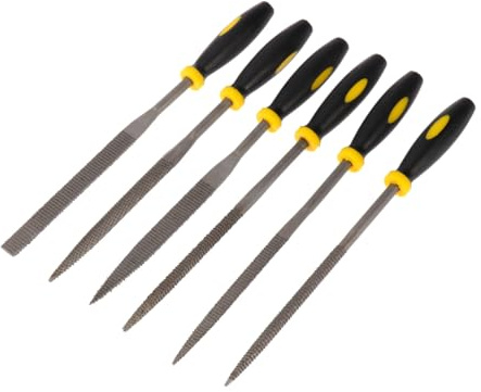 Hoement 6 Limas Pequeñas De Mano Con Mango Pequeño Para Tallar Madera Herramienta Ergonómica Para Tallar Madera Lima Clasificada Escofina De