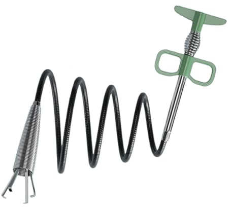 Spirale de nettoyage de tuyau de douche | 4 griffes Nettoyeur de canaux, déboucheur pour plombier, personnel d'entretien et commercial