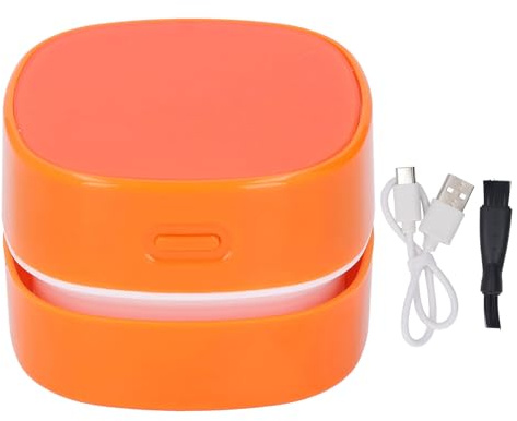 Respicefinem Aspirateur de Bureau Mini balayeuse de poussière de Table Conception rotative sans Fil à économie d'énergie pour Nettoyer Les miettes de Poils Clavier d'ordinateur