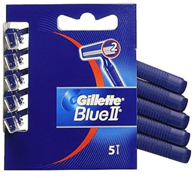 Gillette Blue Ii Usa e Getta, 5 Pezzi