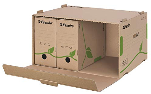 Esselte 5 x 80/4 x 100 mm eko förvarings- och transportlåda, brun